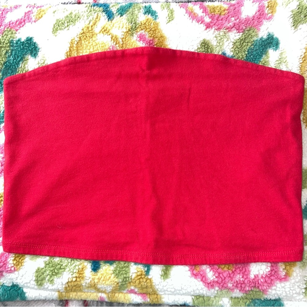 GARAGE Red Tube Top